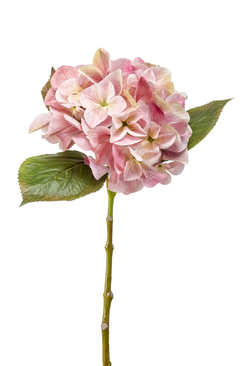 Hortensia roze kunstbloem 47 cm