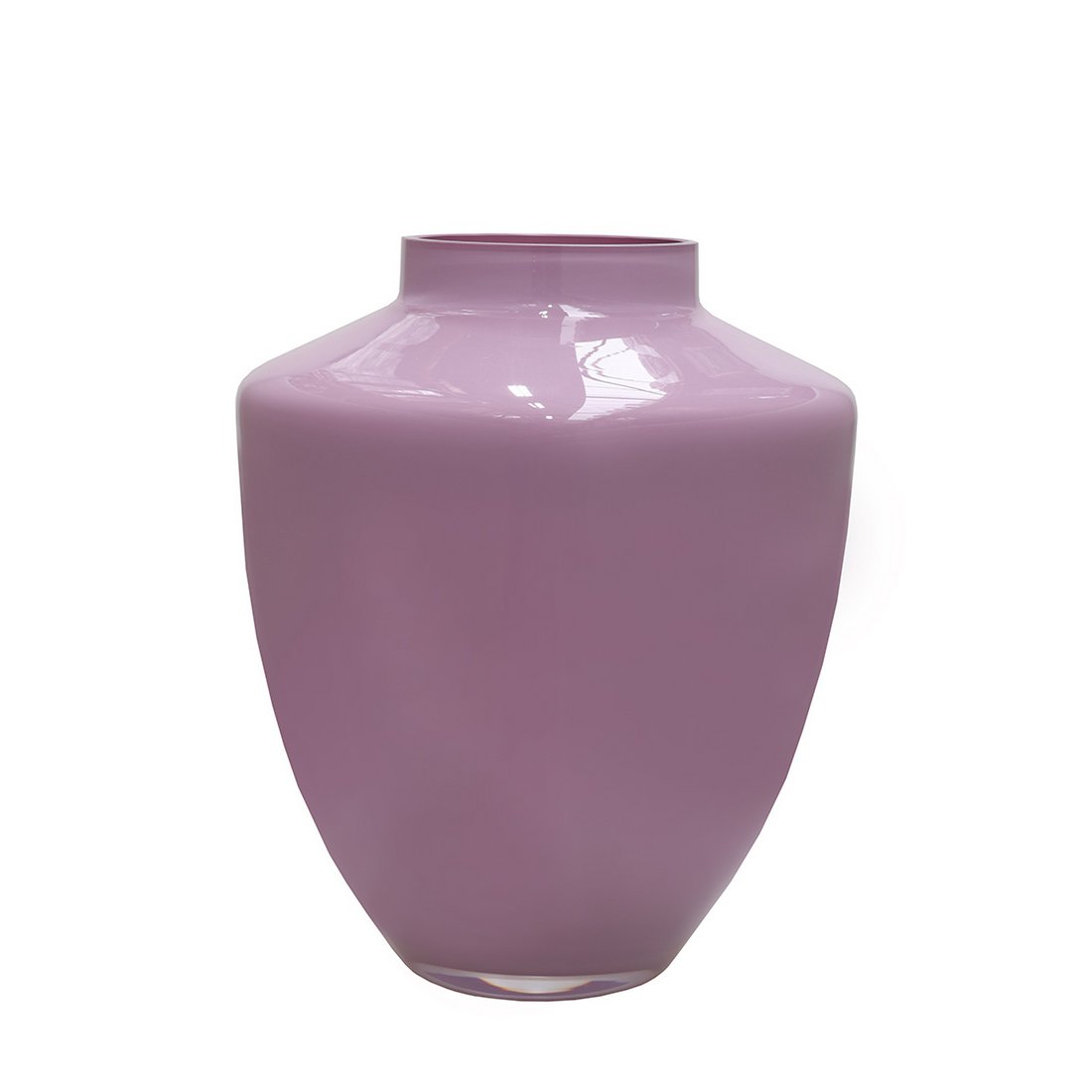 Vase The World mondgeblazen vaas, uniek in vorm met een mooie randafwerking, een verfijnde aanvulling voor elk interieur