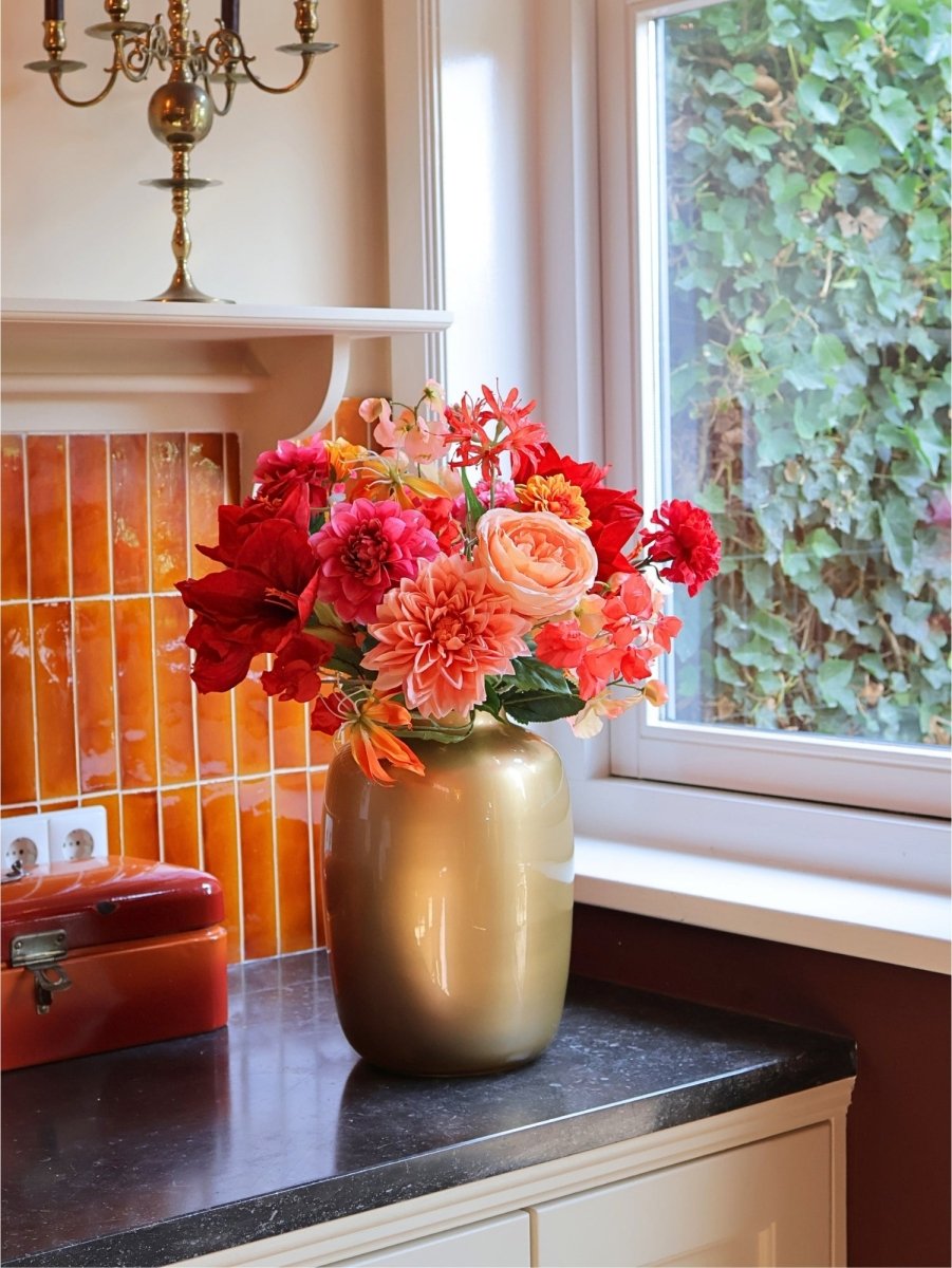 Kunstbloemen boeket Como