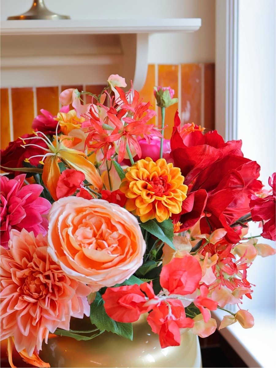 Kunstbloemen boeket Como