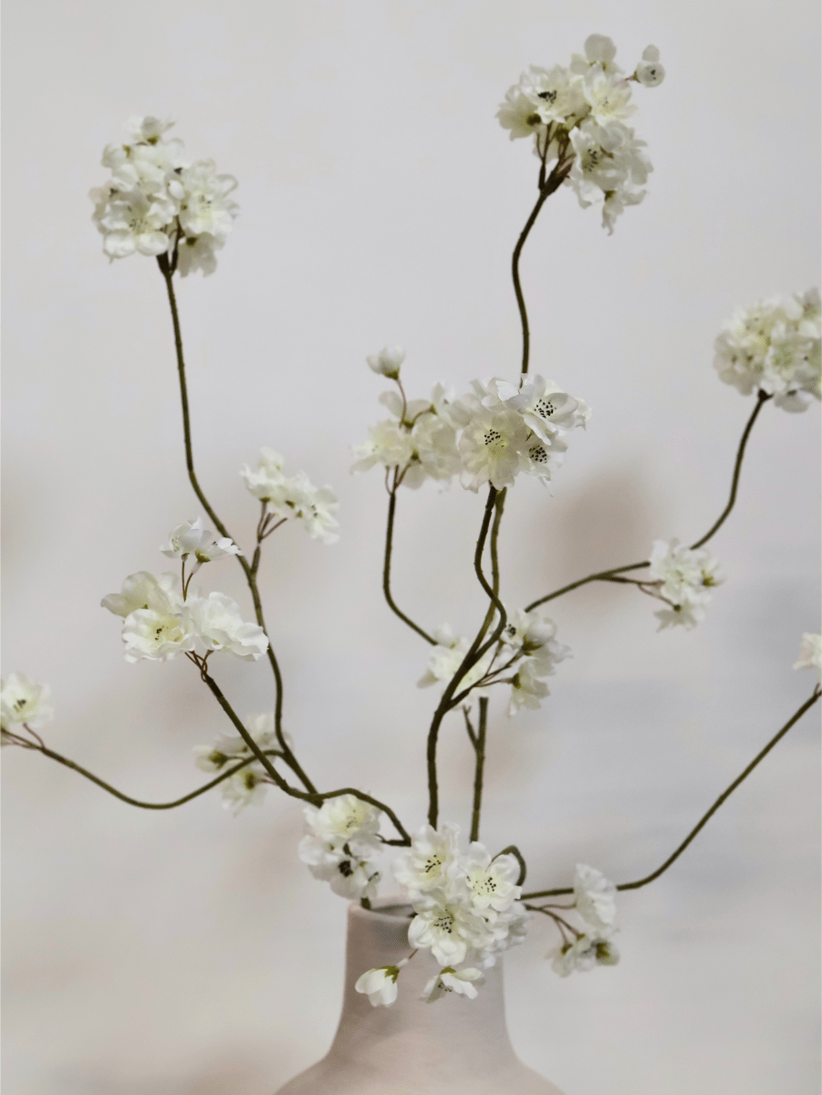 kunstbloemen boeket bloesem wit
