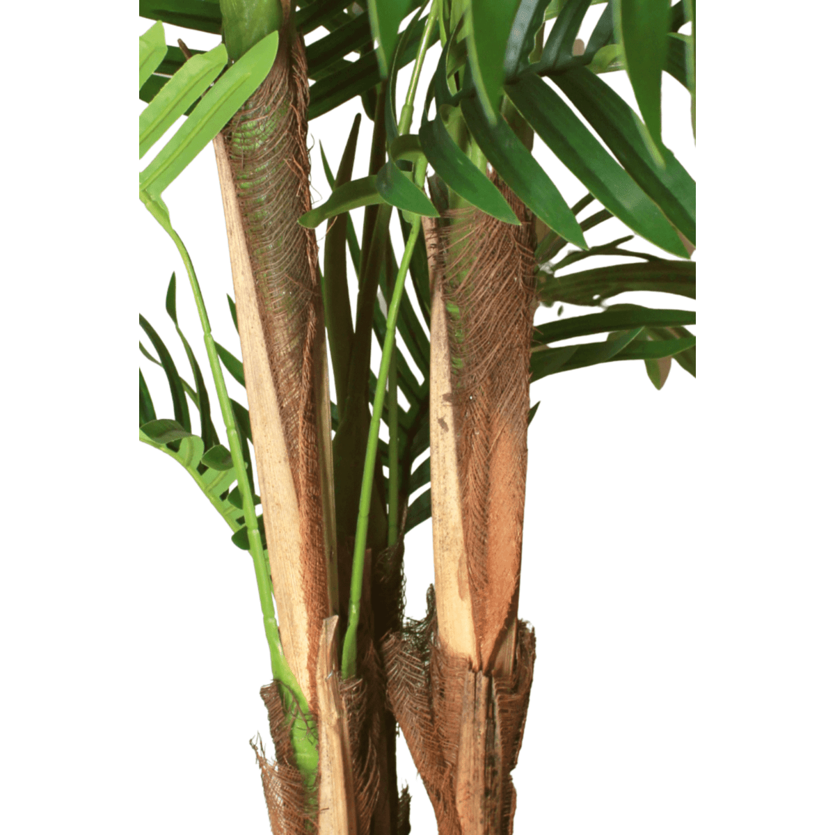 Kunstpalm van 180 cm met een realistische, weelderige uitstraling, perfect voor een tropische sfeer in huis of op kantoor.