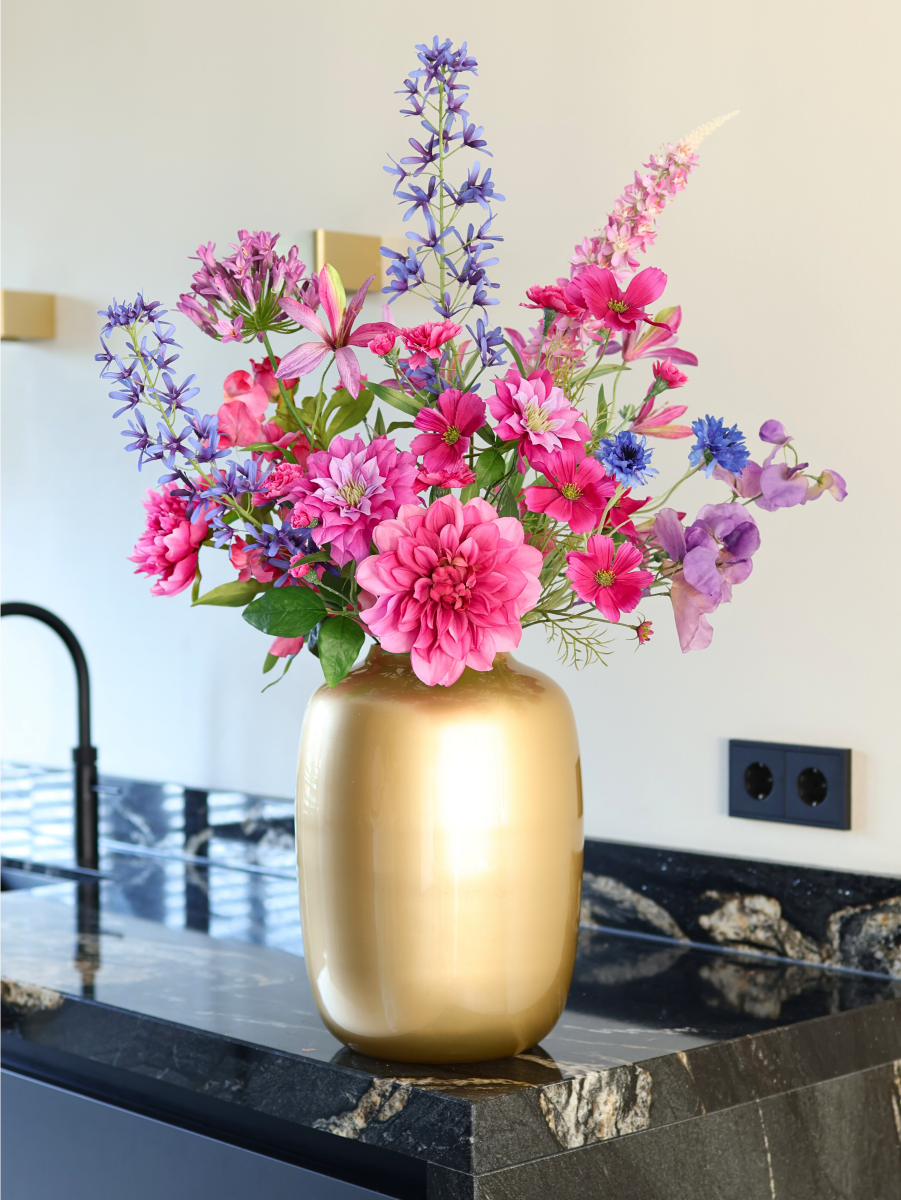 Kunstbloemen boeket Napels