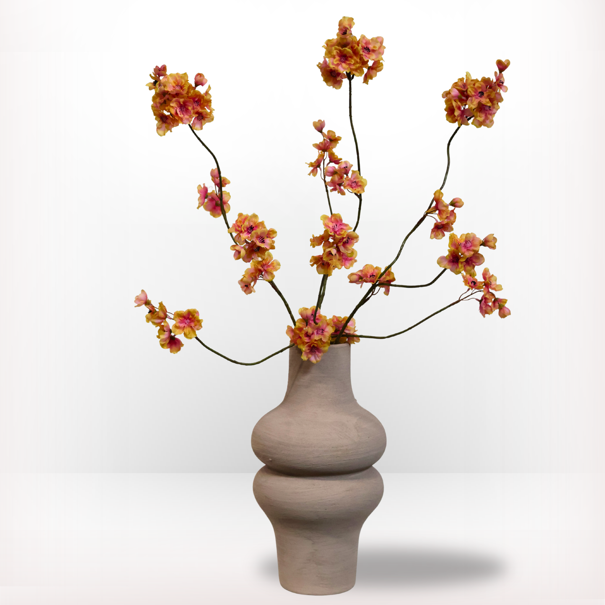 Kunstbloemen boeket bloesem perzik