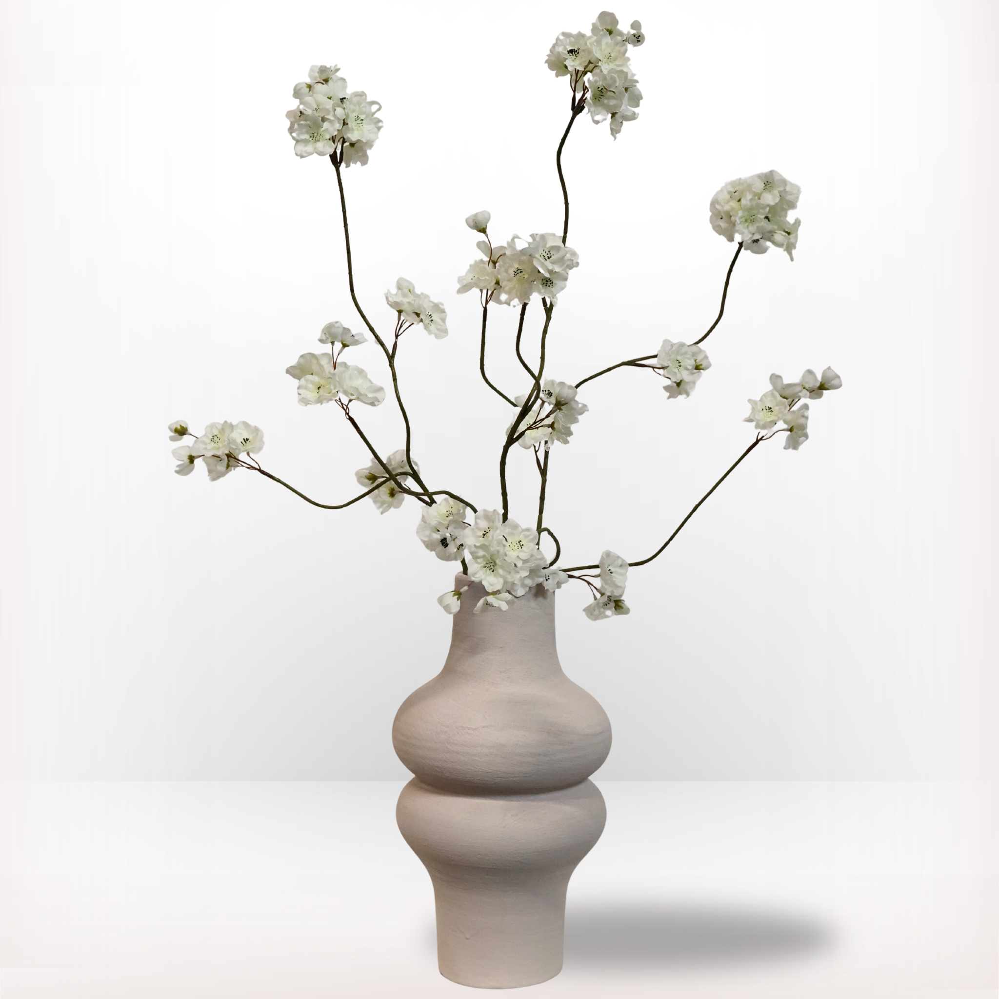 kunstbloemen boeket bloesem wit