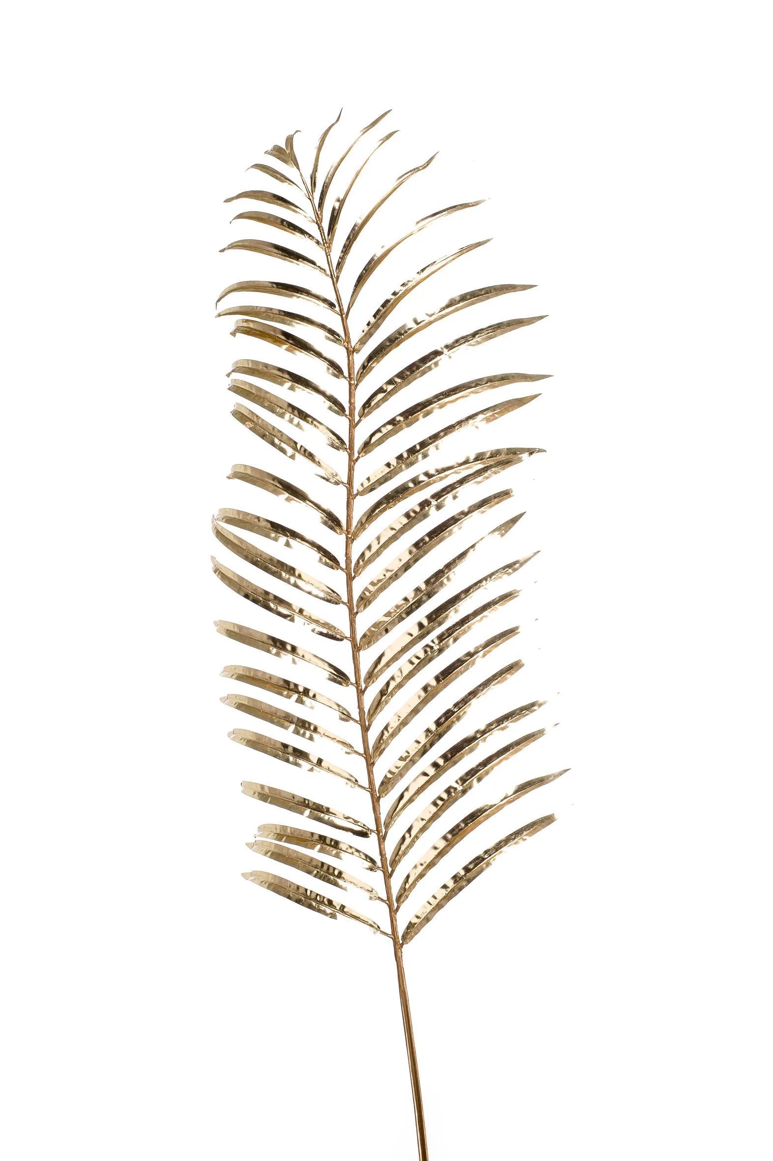 Palmblad gouden kunstbloem 105 cm – perfect voor een kunstbloemen boeket of los in de vaas met zijden bloemen.