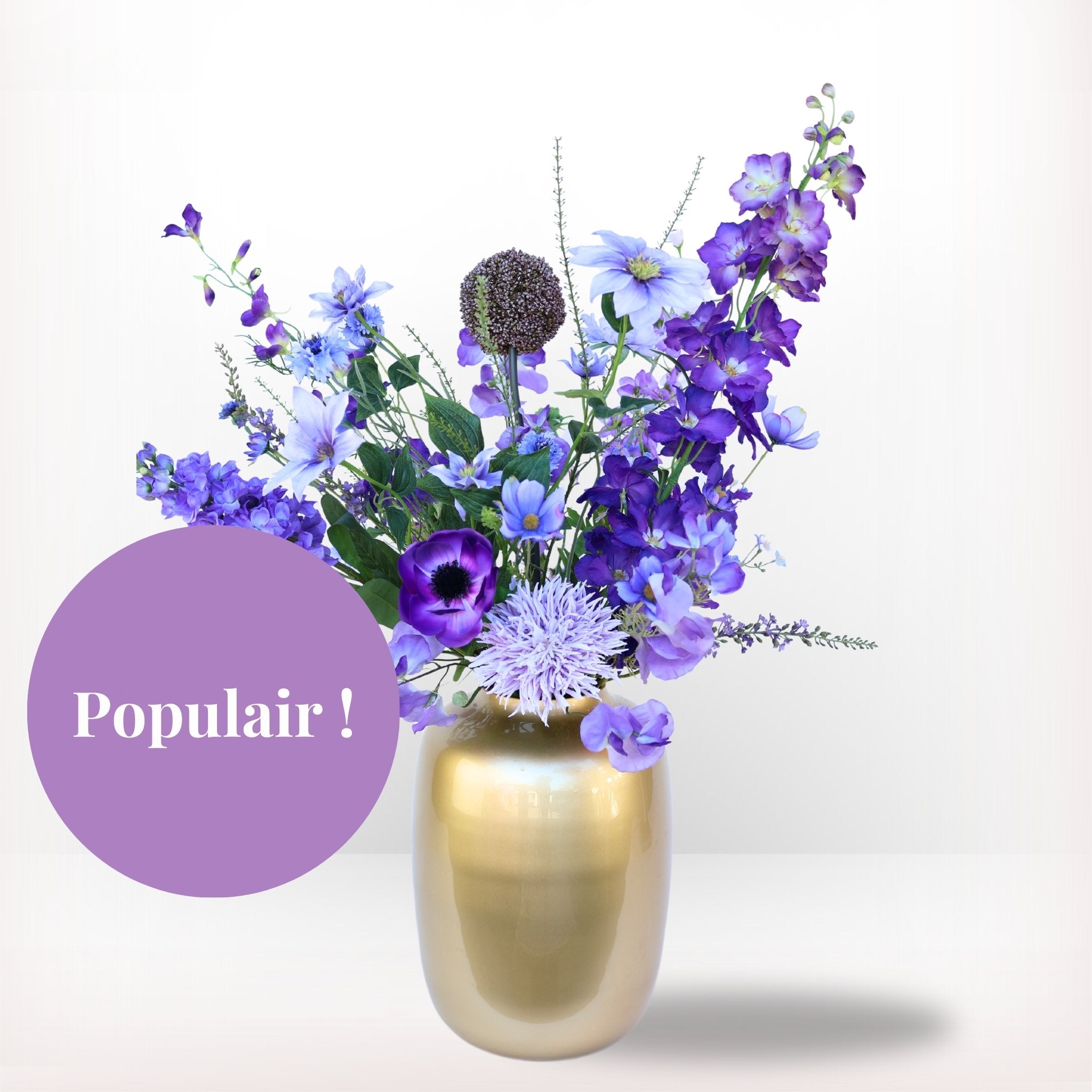 Menu afbeelding icon van de populaire kunstboeket