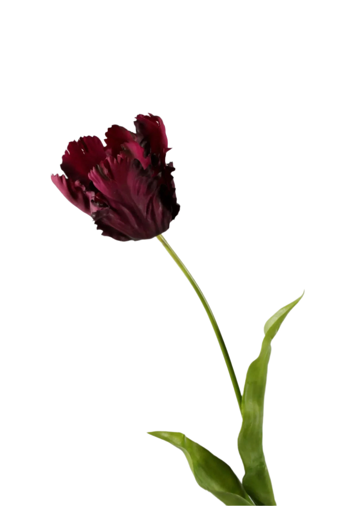 Tulp donkerrode kunstbloem 83 cm – perfect voor een kunstbloemen boeket of los in de vaas met zijden bloemen.