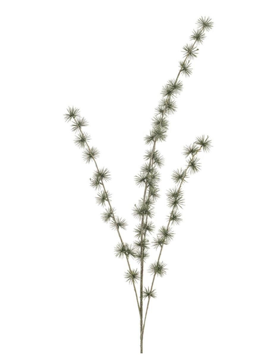 Larix kunstbloem groen/sneeuw 93 cm