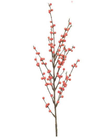 Ilex bes kunstbloem mauve