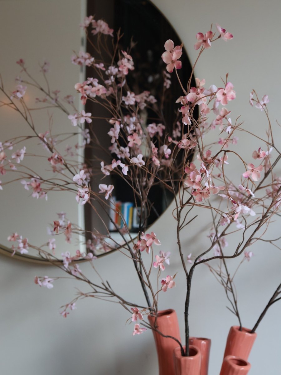 Bloesem roze kunstbloem 117 cm