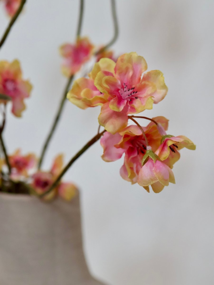 Kunstbloemen boeket bloesem perzik