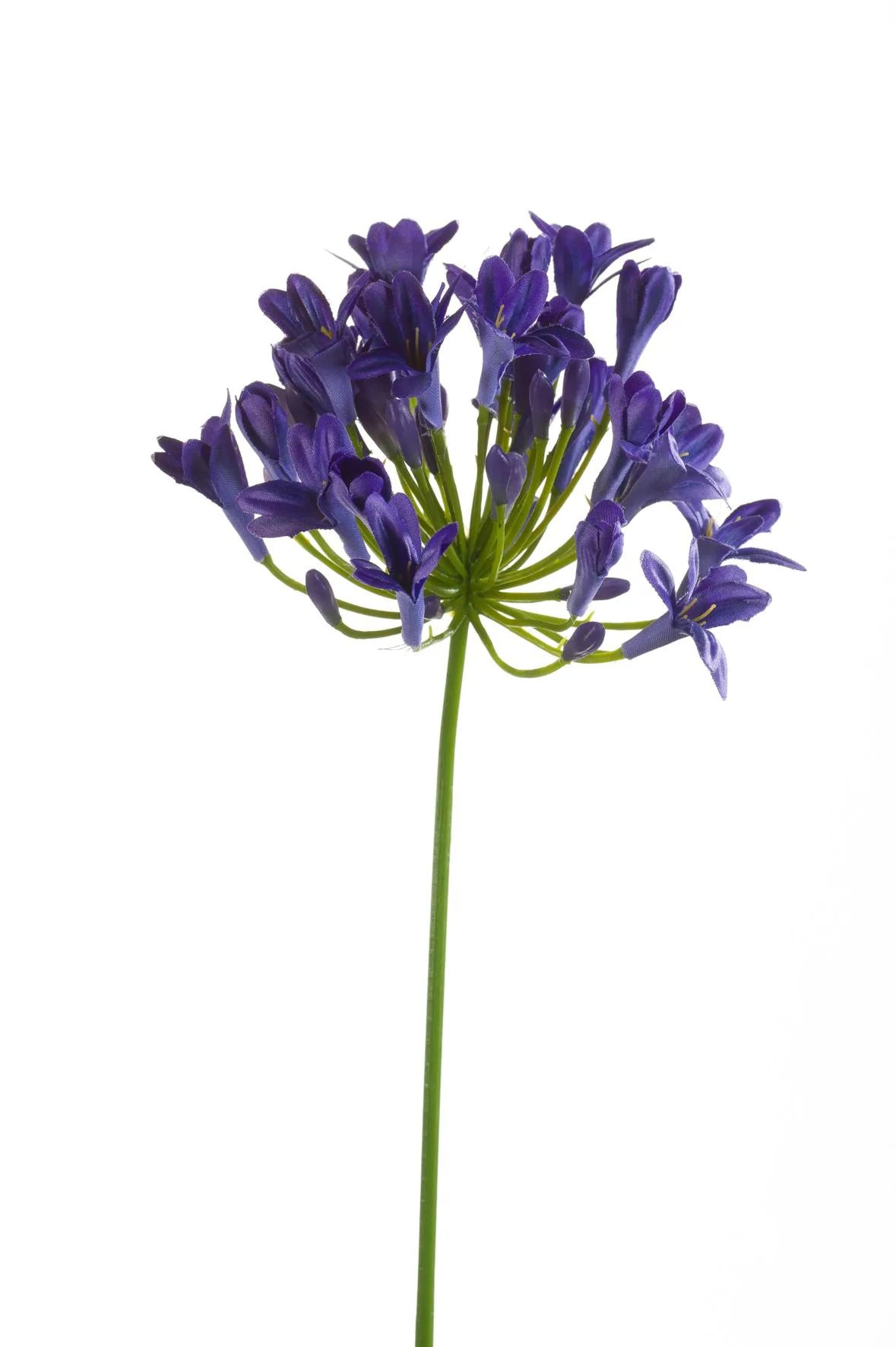 Agapanthus blauwe kunstbloem 75 cm – perfect voor een kunstbloemen boeket of los in de vaas met zijden bloemen. 