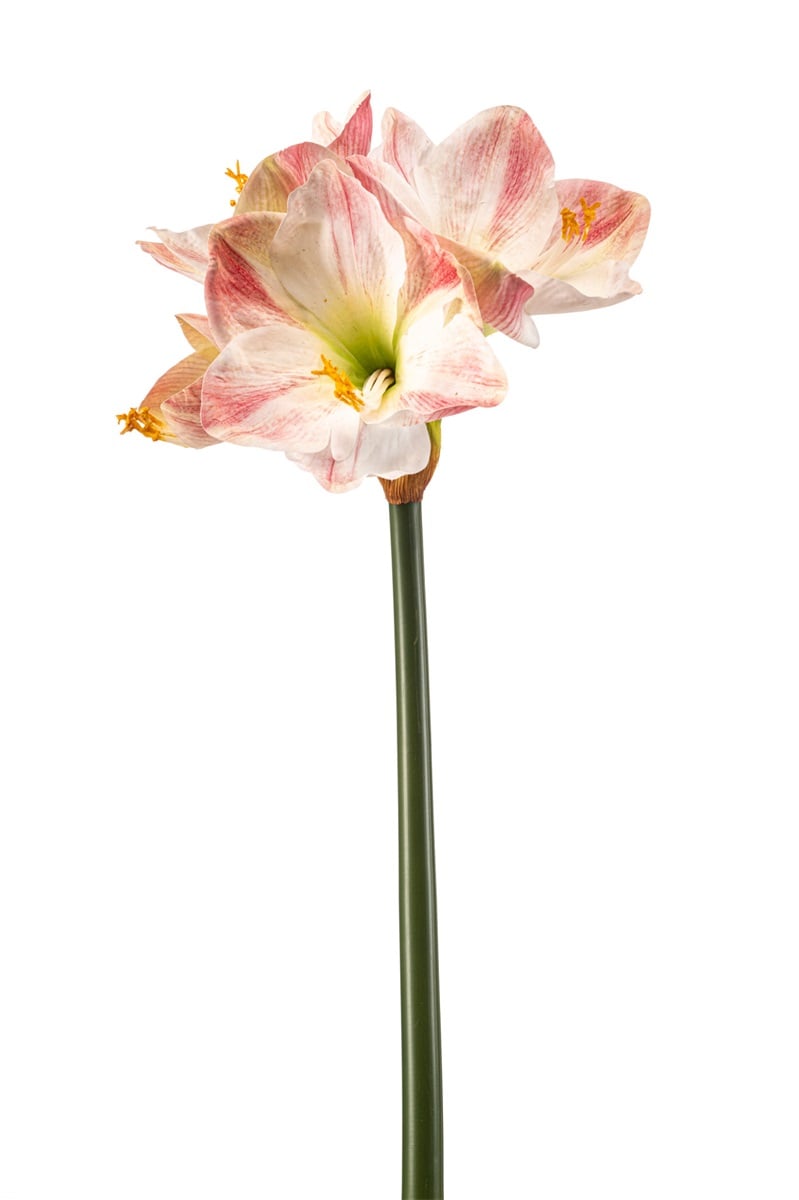 Amaryllis kunstbloem roze real touch