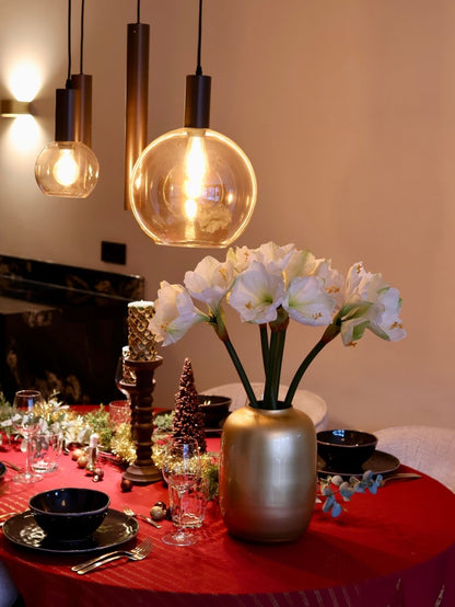 Amaryllis kunstbloem wit real touch