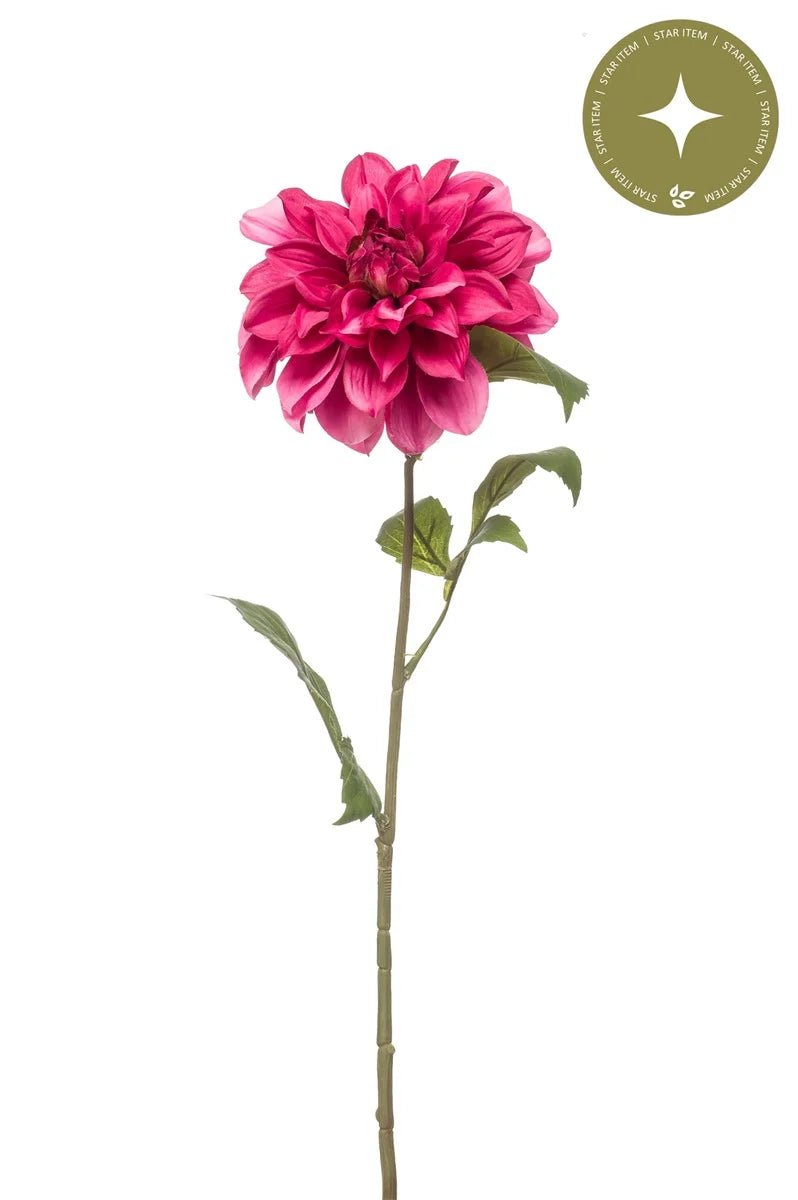 Dahlia roze kunstbloem 72 cm