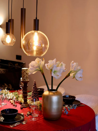 Amaryllis kunstbloem wit real touch