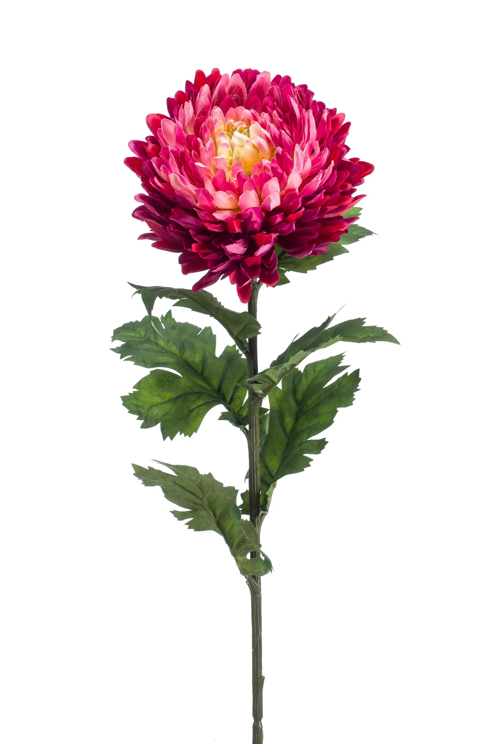 Chrysant fuchsia kunstbloem 75 cm – perfect voor een kunstbloemen boeket of los in de vaas met zijden bloemen.
