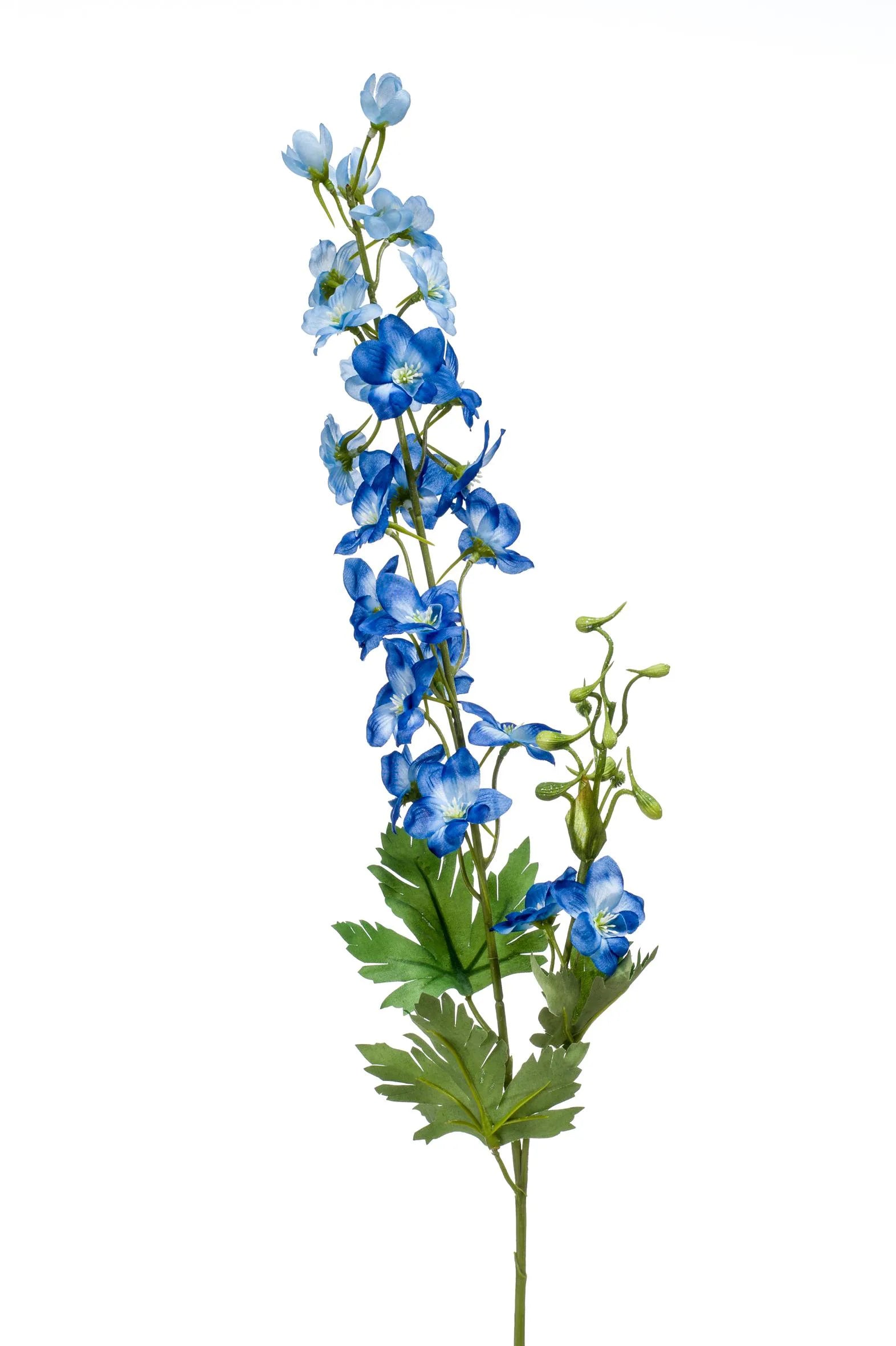 Delphinium blauwe kunstbloem 77 cm – perfect voor een kunstbloemen boeket of los in de vaas met zijden bloemen.