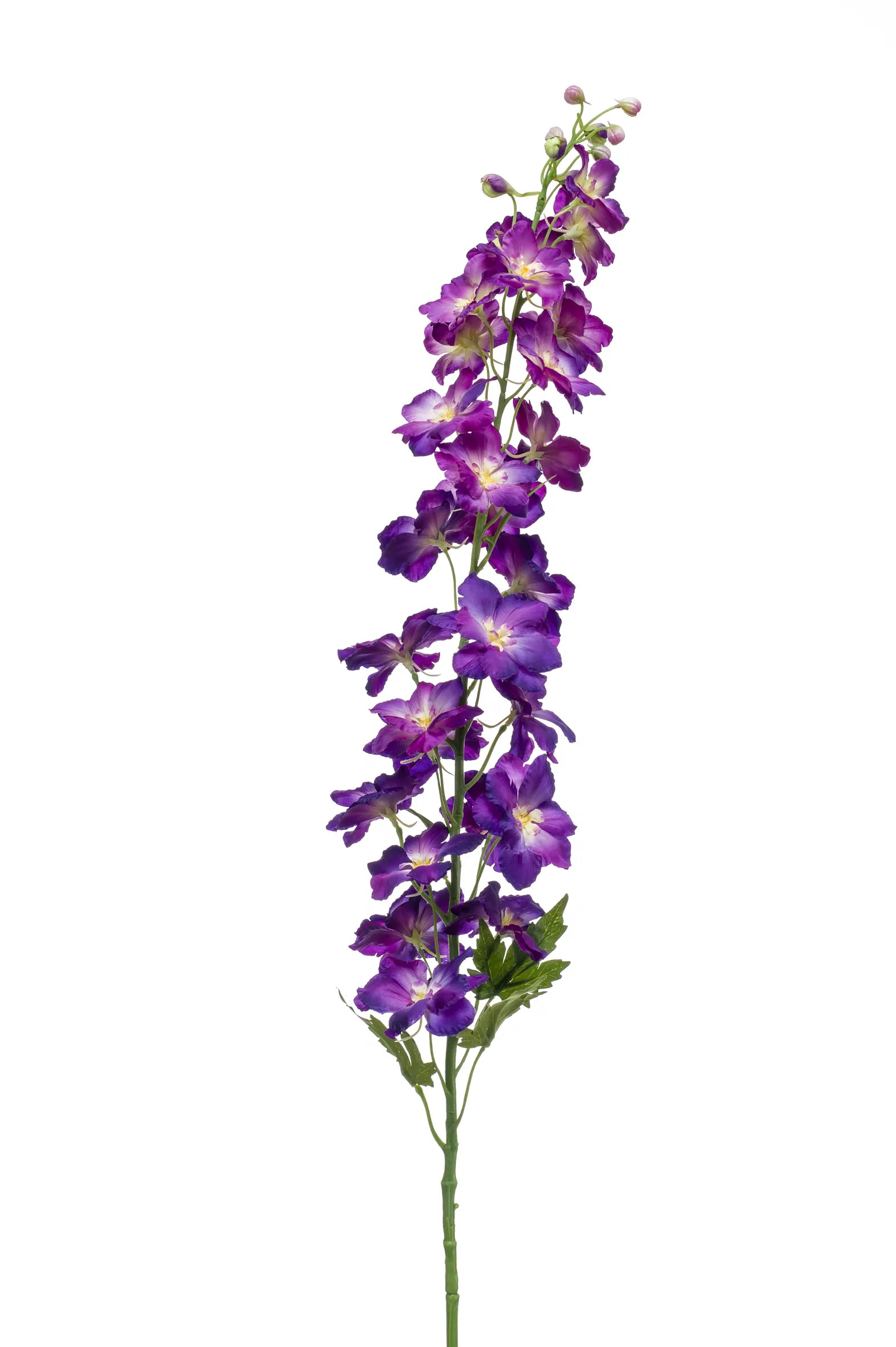 Delphinium paarse kunstbloem 128 cm – perfect voor een kunstbloemen boeket of los in de vaas met zijden bloemen.