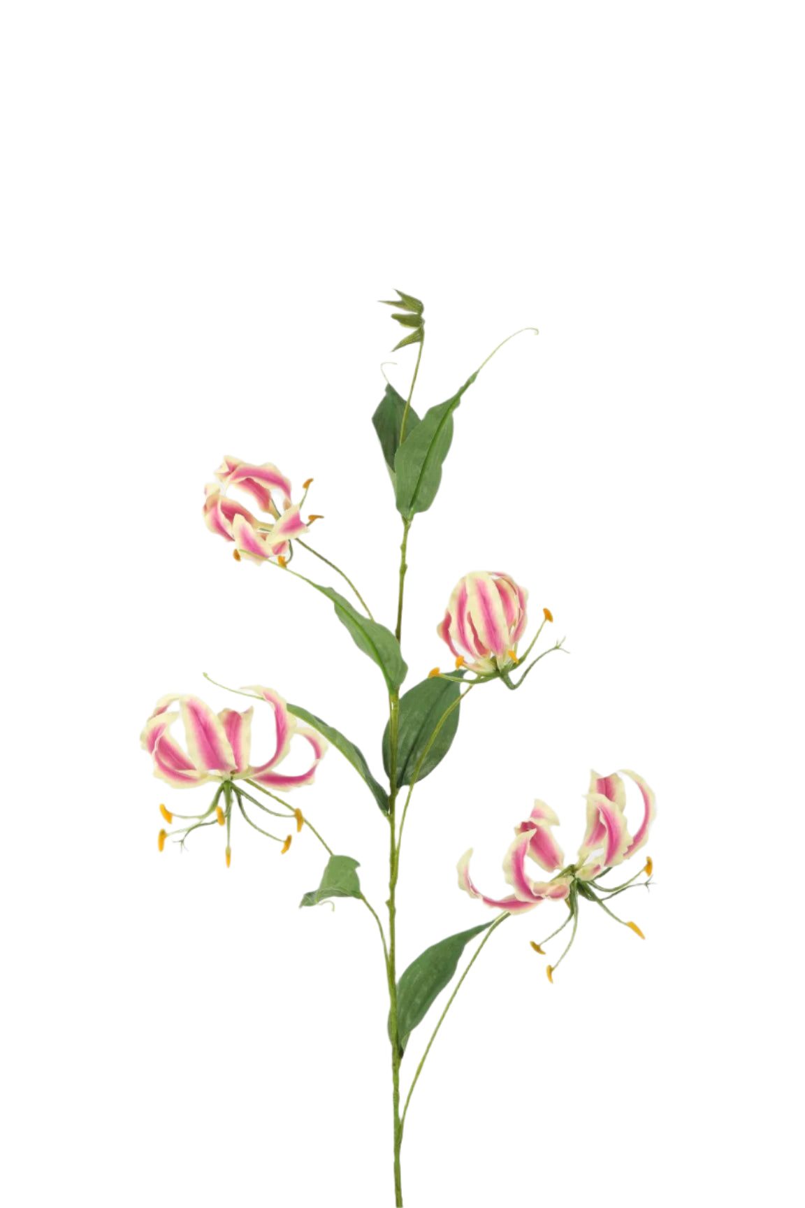 Gloriosa roze kunstbloem 86 cm – perfect voor een kunstbloemen boeket of los in de vaas met zijden bloemen. 