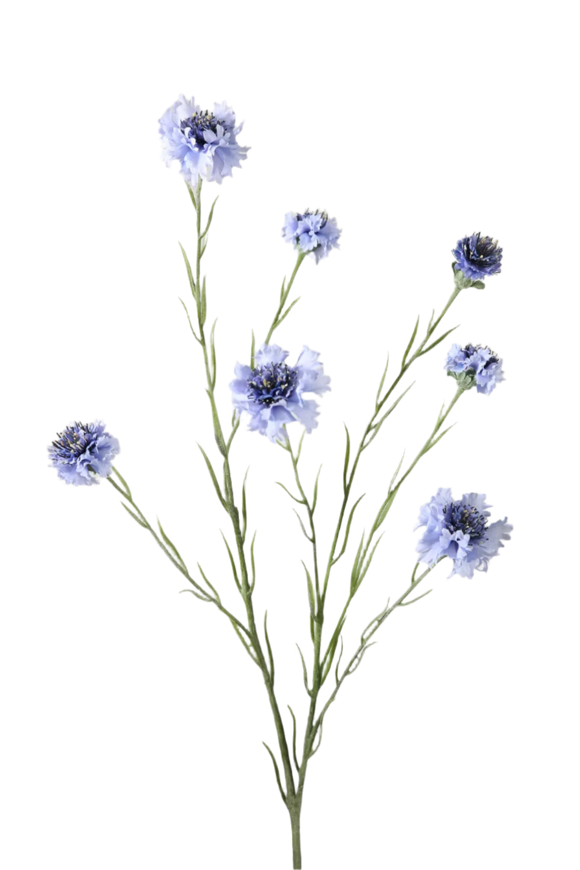 Korenbloem blauwe kunstbloem 89 cm – perfect voor een kunstbloemen boeket of los in de vaas met zijden bloemen.
