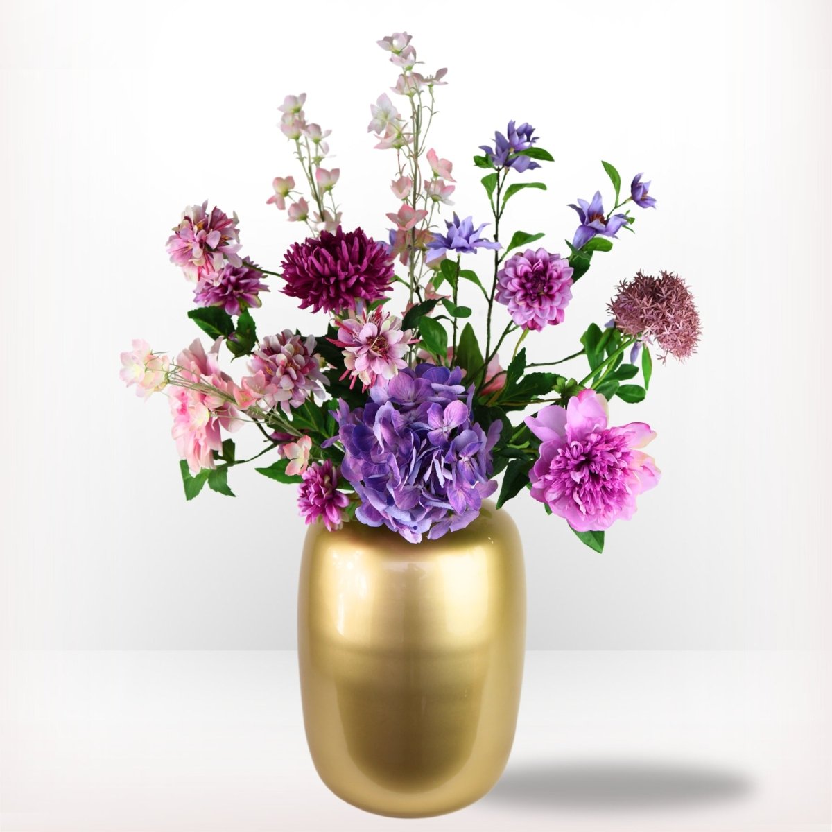 Moederdag kunstbloemen boeket pastel maat L