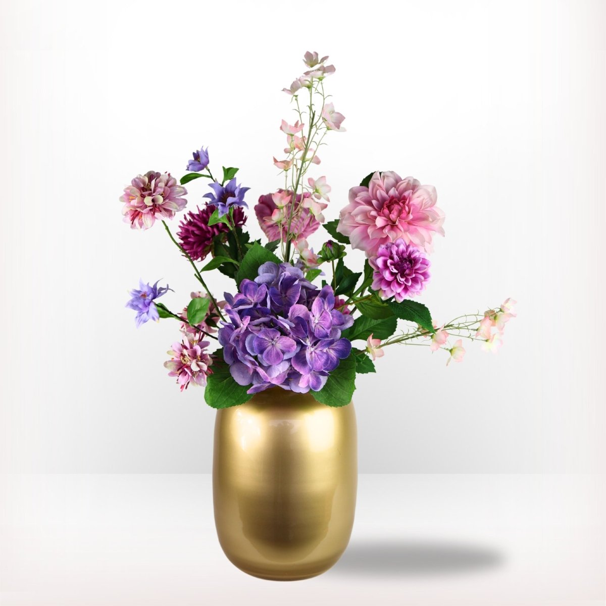 Moederdag kunstbloemen boeket pastel maat S