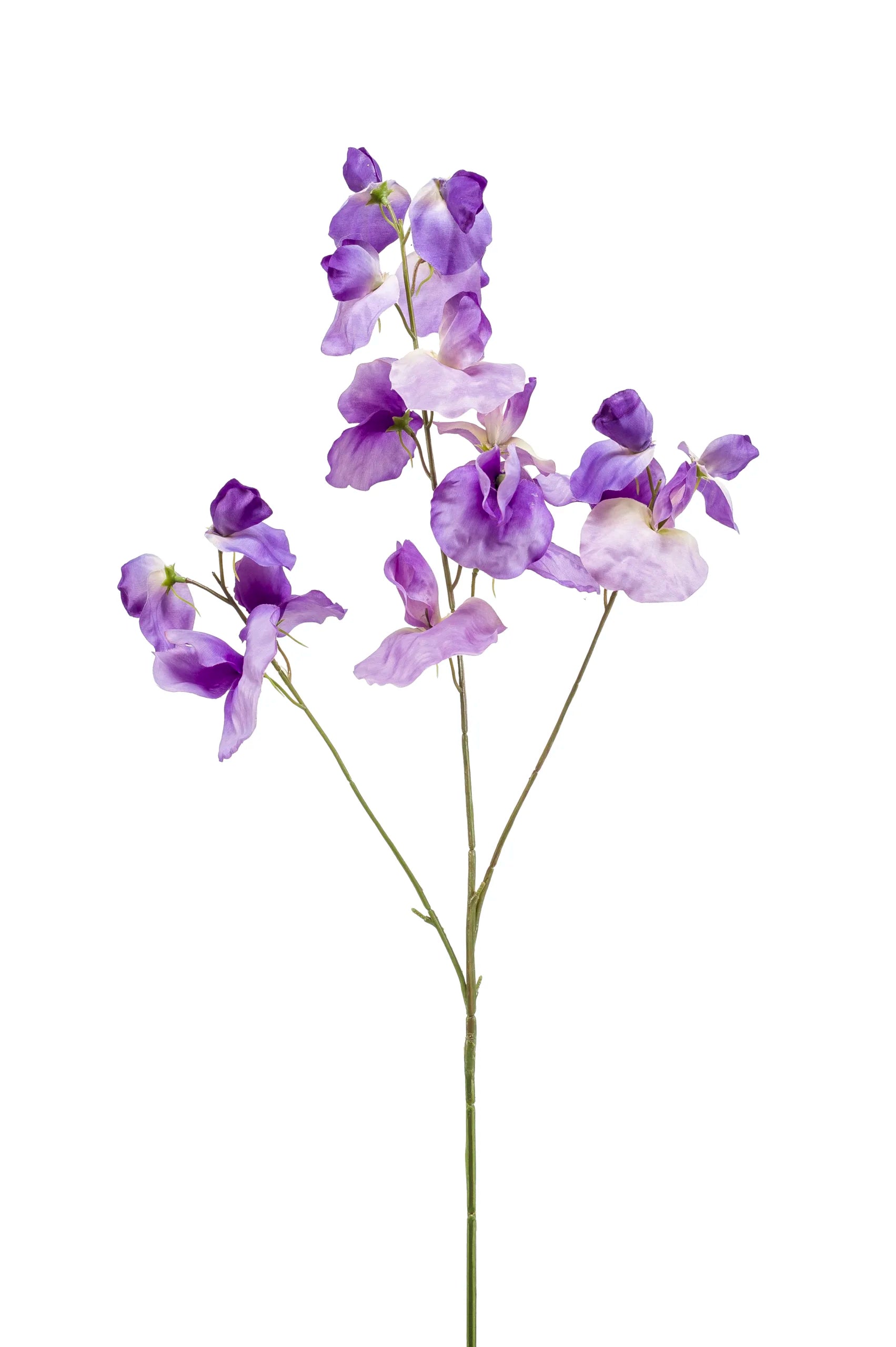 Lathyrus paarse kunstbloem 75 cm – perfect voor een kunstbloemen boeket of los in de vaas met zijden bloemen. 