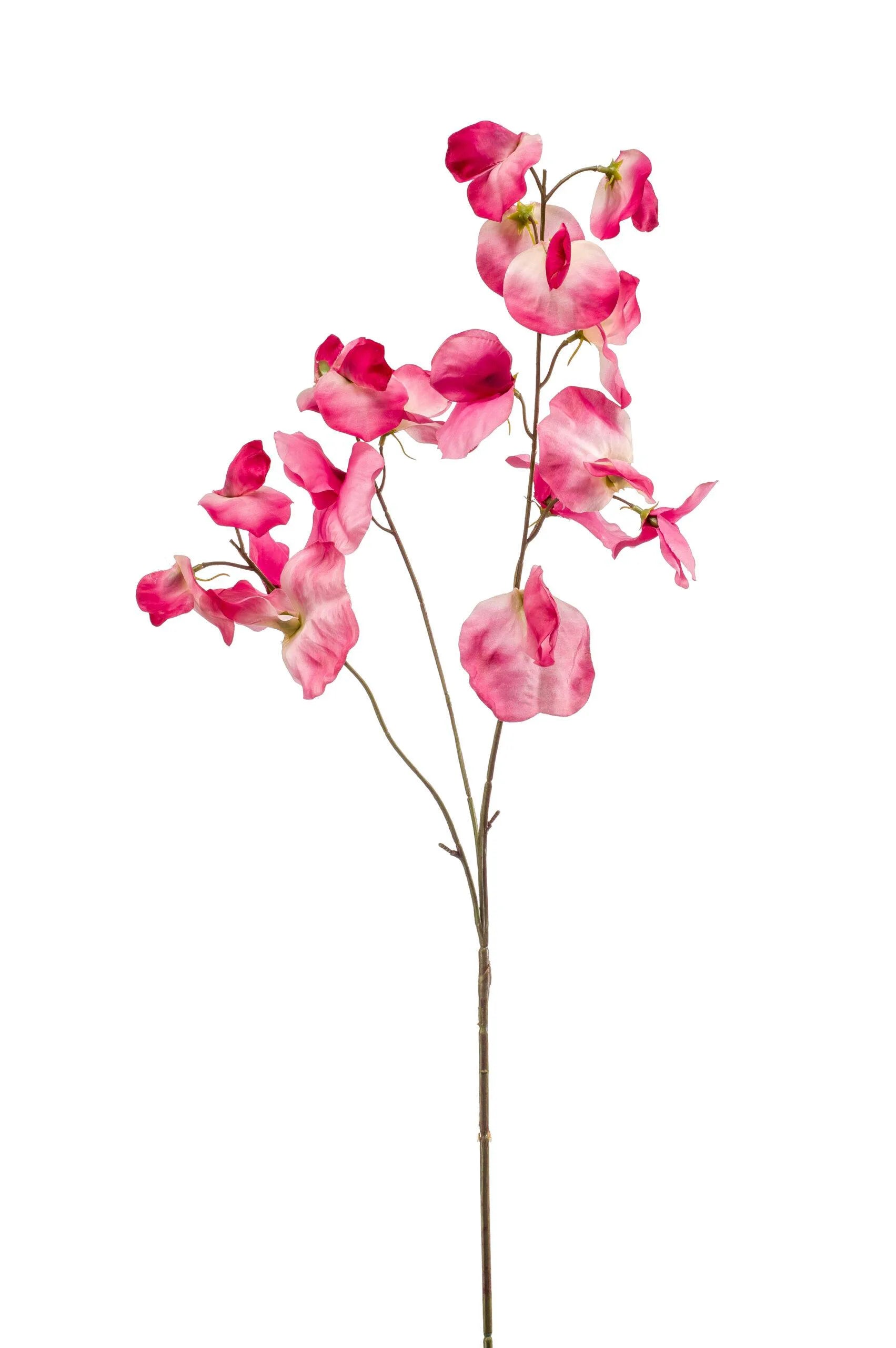Lathyrus roze kunstbloem 75 cm – perfect voor een kunstbloemen boeket of los in de vaas met zijden bloemen.