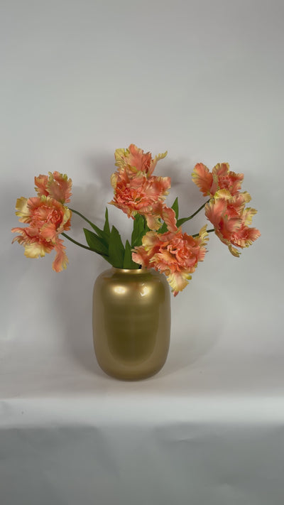 Kunsttulpen papagaai 7 stuks oranje
