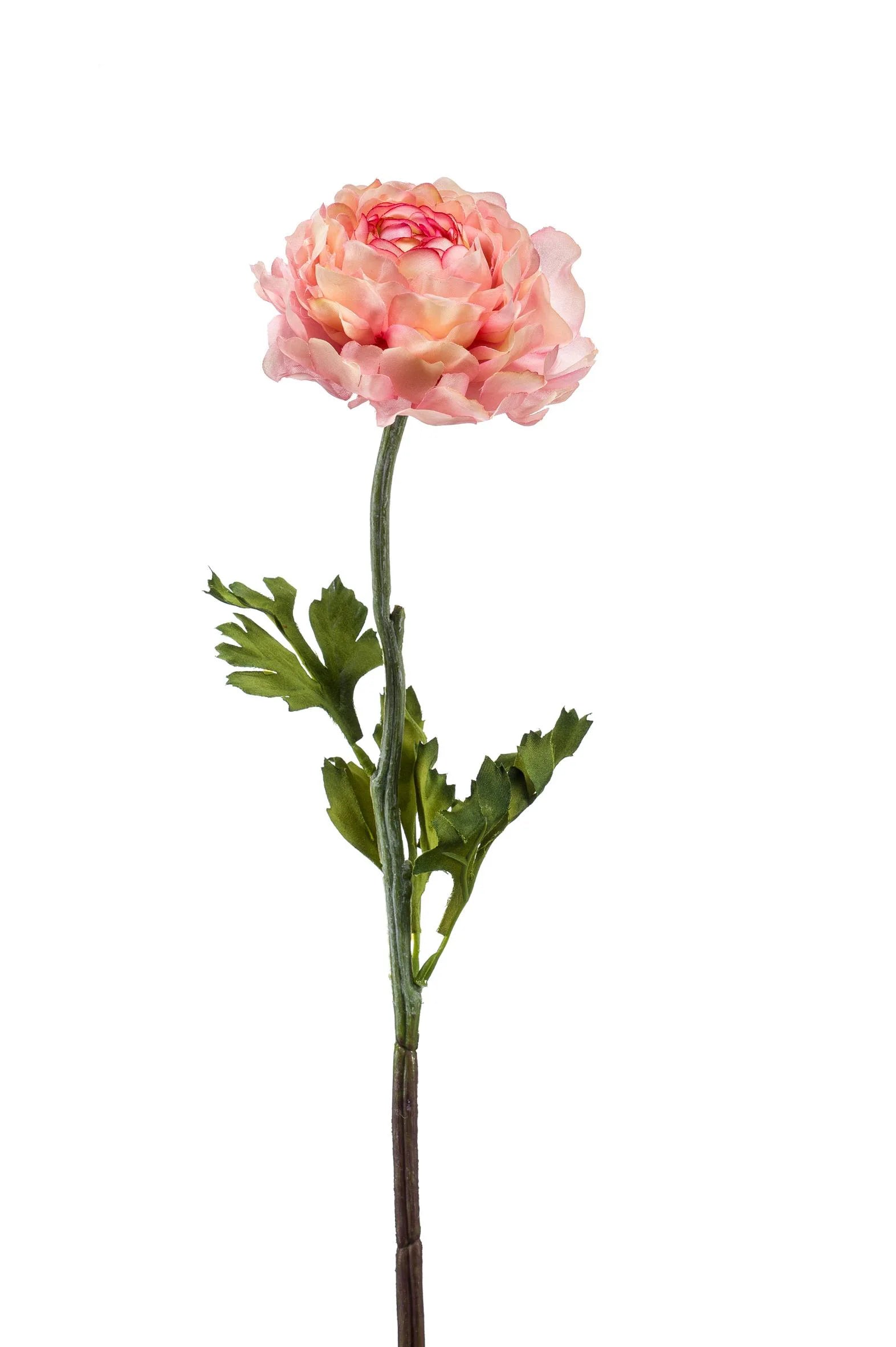 Ranonkel roze kunstbloem 50 cm – perfect voor een kunstbloemen boeket of los in de vaas met zijden bloemen.