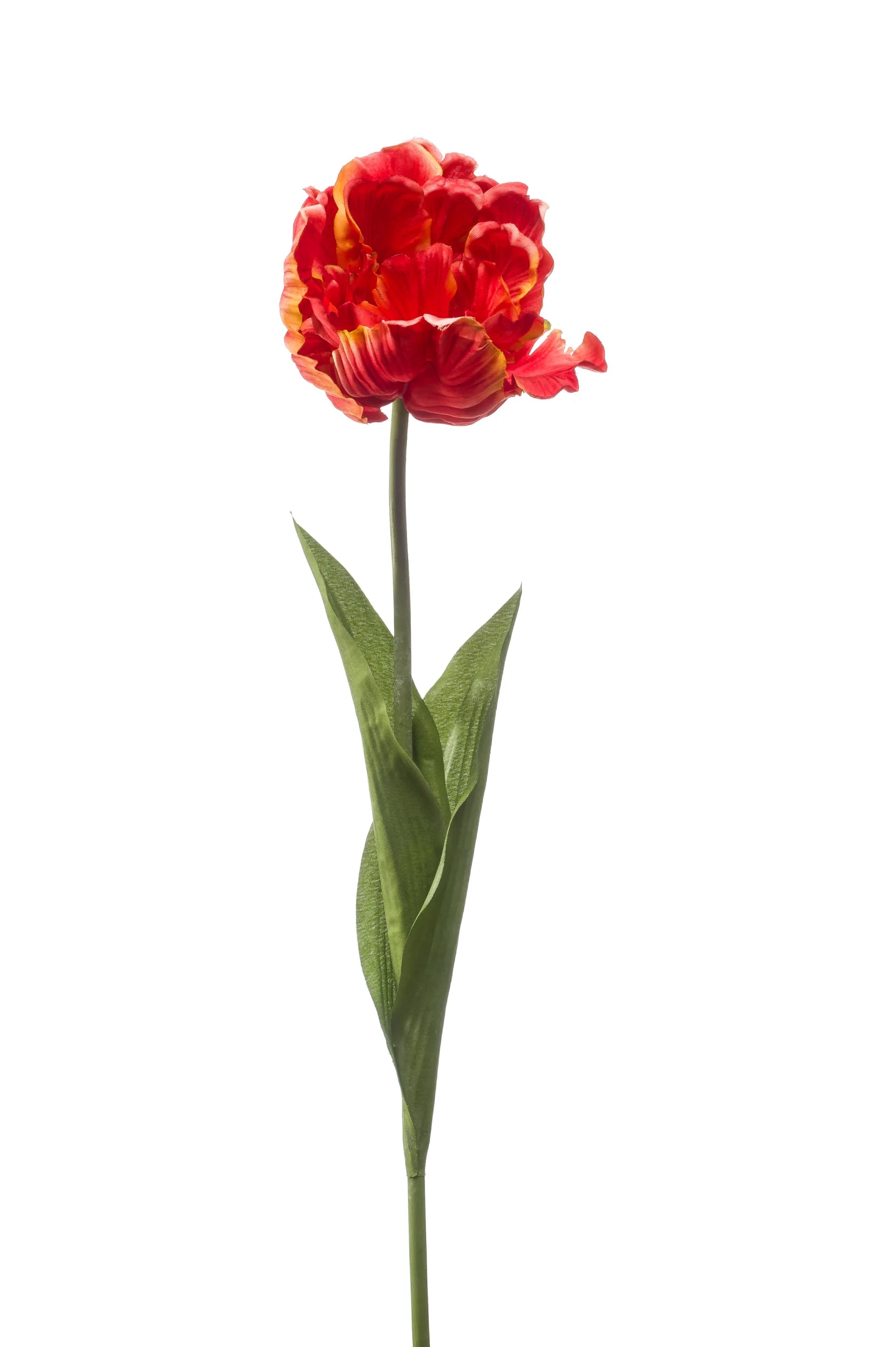 Tulp oranje kunstbloem 66 cm – perfect voor een kunstbloemen boeket of los in de vaas met zijden bloemen. 