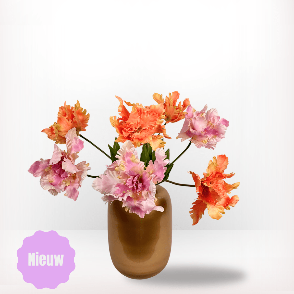 Kunsttulpen papagaai 7 stuks gemengd