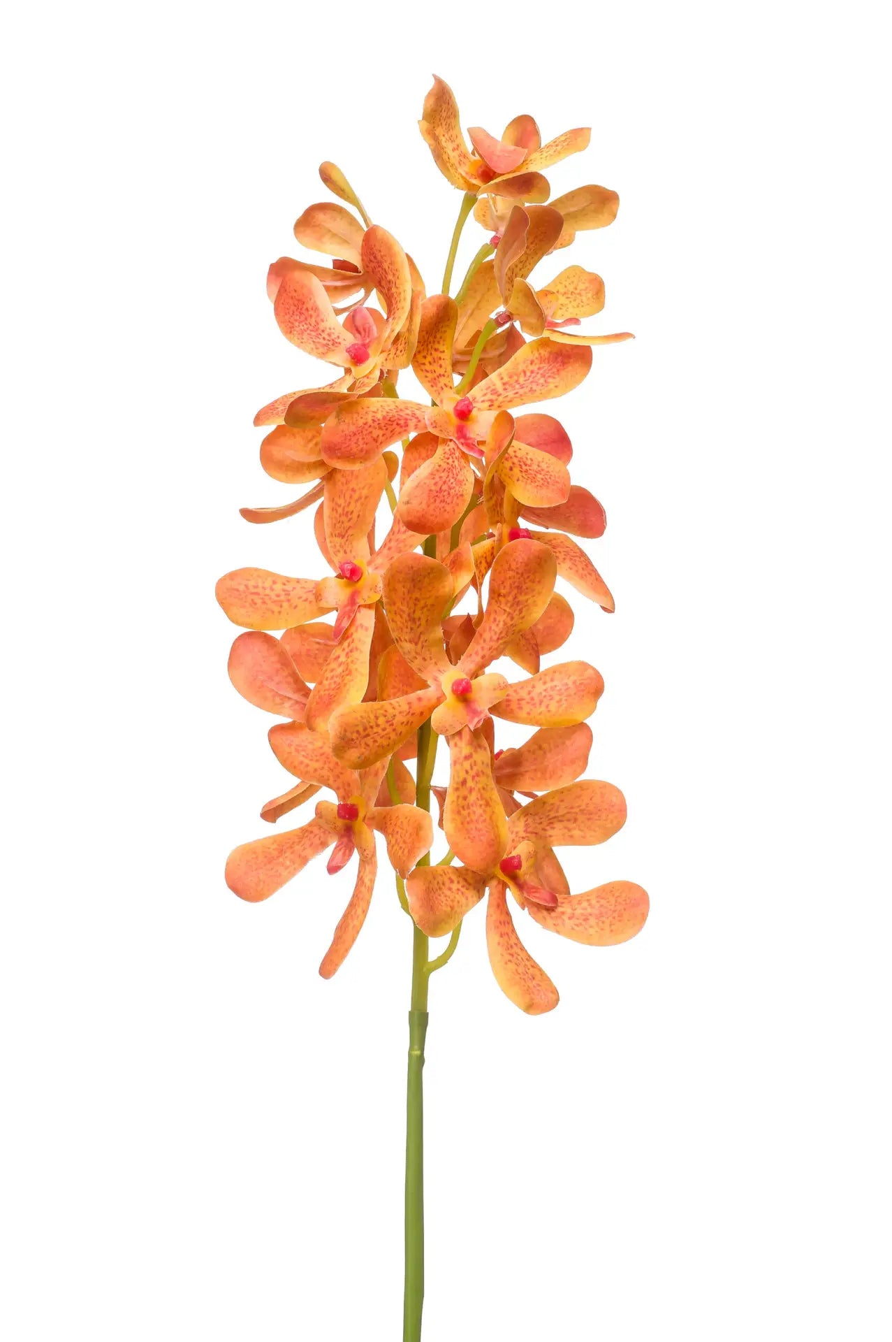 Vanda oranje kunstbloem 80 cm – perfect voor een kunstbloemen boeket of los in de vaas met zijden bloemen.