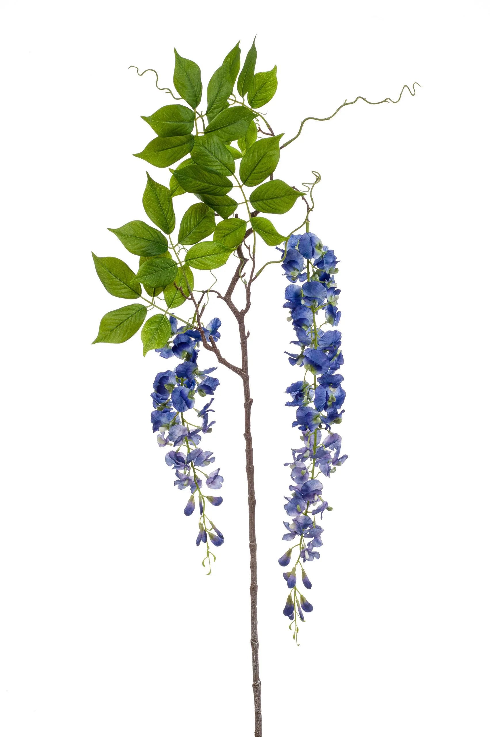 Wisteria blauwe kunstbloem 145 cm – perfect voor een kunstbloemen boeket of los in de vaas met zijden bloemen.